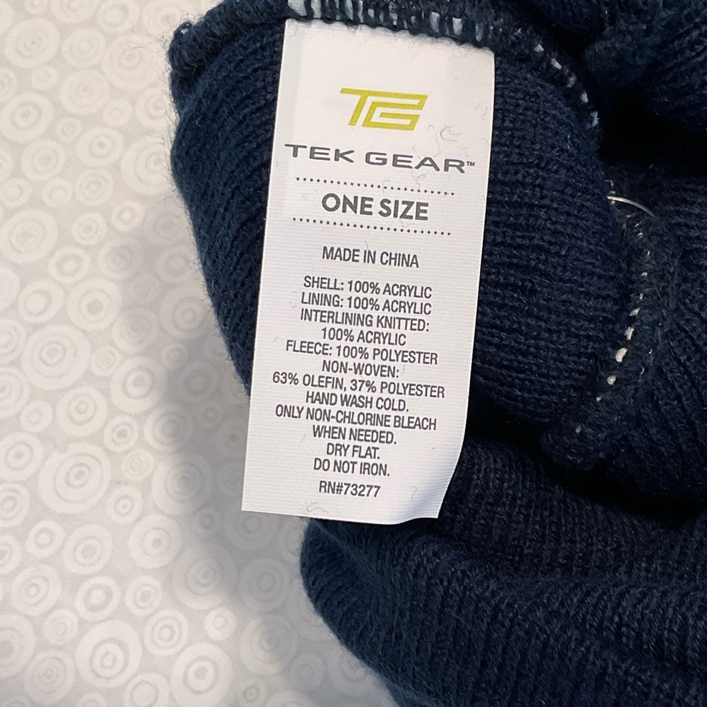 3M Thinsulate Blue Striped Beanie - Picture 5 of 5